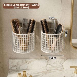 MINGZHIYIFAN | Wall-mounted Garlic and Ginger Storage Rack No-drilling Kitchen Organizer