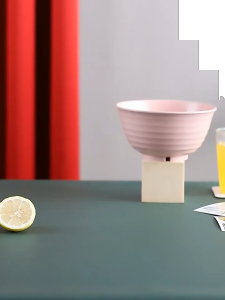 BDO ชามบะหมี่กึ่งสำเร็จรูปฟางข้าวสาลี17ซม. ชามข้าวญี่ปุ่นทรงกลมชามซุปกันกระแทกใช้ในบ้านหอพักนักศึกษา