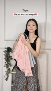 ONEFASHIONMALL Rok Celana Korea Tennis Mini Skirt Pendek Wanita Bawahan Olahraga Gym Kekinian CW021