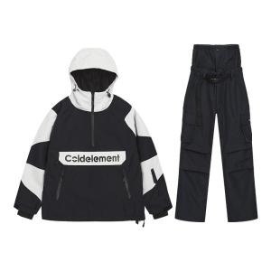 COLDELEMENT | เสื้อแจ็คเก็ตสกีแบบหนาสำหรับผู้ชายและผู้หญิง Coldelement ฤดูหนาวปี 2024 ปกป้องจากน้ำ อบอุ่น ทนทานต่อการสึกหรอ ระบายอากาศได้ดี