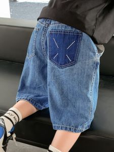 Quần Short Denim Trẻ Em Mùa Hè Quần Denim Trẻ Em Cỡ Lớn Năm Điểm Quần Áo Trẻ Em Quần Trẻ Em Quần Denim Trẻ Em Mùa Hè