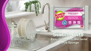 3M™ Scotch-Brite® Easy Clean Scrub Sponge - Pink 3 pcs/VP 115mm x 70mm