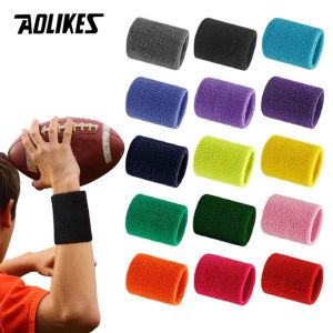 AOLIKES | AOLIKES 1PCS Wrist Sweatbands Tennis Wrist Bands Absorbent Sweatbands for Football Basketball Running Athletic Sports Tennis