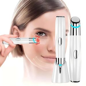 5 In 1 Eye Beauty Device Facial Massager LED Red Blue Light Wand for Dark Circles Eye Bags Puffiness Relax Eye Skincare Tool