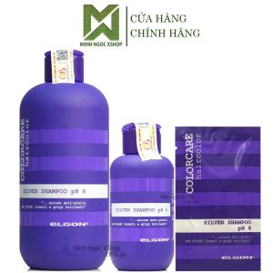 Dầu gội tím khử vàng Elgon Colorcare Silver Shampoo 10ML - 100ML - 300ML