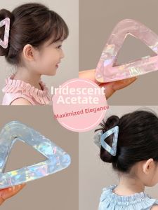DUBAO | Cute Triangular Acrylic Claw Clip Sweet Gradient