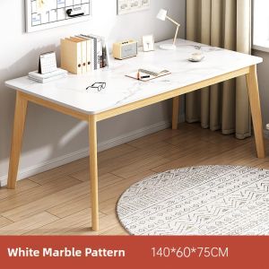 Compact Scandinavian Solid Wood Leg Practical Dining Table