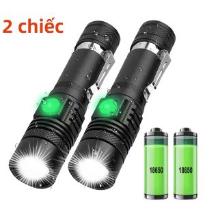 BALDR | Đèn Pin Khẩn Cấp Mini Nhỏ Mạnh Mẽ Có Thể Sạc Lại Đèn Pin LED Tầm Xa Chống Nước Ngoài Trời Đèn Pin Mini Gia Đình