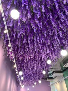 Buy 10 Get 2 Free: Artificial Wisteria Vine (110cm) – Hanging Garland Faux Flowers for Wedding Arches Home Decor and Garden Party Decorations