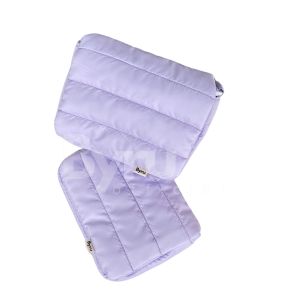 BYRU READY STOCK TAS SELEMPANG KEKINIAN WARNA LILAC tahan air puffy bag muat banyak tas bahu kecil