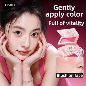 lishu | Light Makeup Cheek Blush Compact with Puff