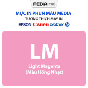 Mực In Phun Màu MEDIA Inkjet Tương Thích Máy In Epson EcoTank Mực Dye (Gốc Nước) Có 6 Màu Sắc Mực In Chai Lớn Tiết Kiệm Chi Phí
