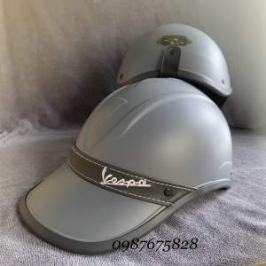 Nón bảo hiểm kết đai da vespa màu mới