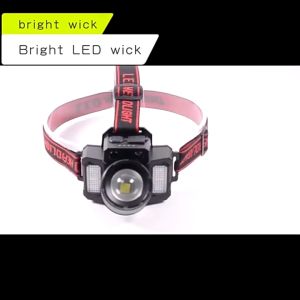 Lampu kepala sensor LED outdoor/lampu kepalasorot terang/lampu penambang dipasang di kepala model charging/lampu pancing zoom putar