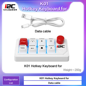 I2C K01 Hotkey Keyboard One Key Access to Diode Resistance Capacitance for C07/C09/C10 Waveform Multimeter Phone Repair Tool