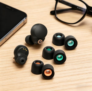 Memory Foam Ear Tips Replacement Soft Comfort Earbuds Buds for Sony WF-1000XM3 WF-1000XM4 Anti-Slip Ear Piece Caps