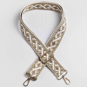 1 ชิ้น 1.50 นิ้วกว้างปรับกระเป๋าถือสายคล้องไหล่ Crossbody Twists Jacquarded สายคล้อง