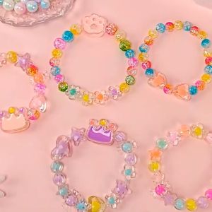 ชุดลูกปัดทำด้วยมือ แพ็คเกจวัสดุ DIY 24 ช่อง อุปกรณ์เสริมผมหญิงสาว สร้อยข้อมูล ลูกปัดส่องสว่าง 24 ช่อง