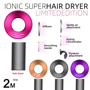 Professional Leafless Hair Dryer High-Speed Negative Ion 110000 Rpm Professional Hair Care 62M/S Wind 1600W Quick Drying