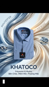 Áo sơ mi nam Khatoco tay ngắn(M-2XL)