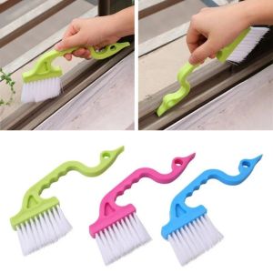 Swan Shape Window Groove Cleaning Brush Scraper Brush Sill Crevice Cleaner Household Cleaning Brush