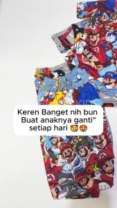 Code8.id PAKET HEMAT SETELAN PRINTING FULPRINT KARAKTER KARTUN BAHAN ADEM UKURAN S-XXL USIA 1-10 THN