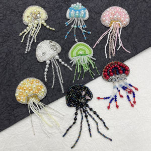 Phụ Kiện Thủ Công Thêu Hạt Kiểu Pháp Lưới Sọc Bướm Thắt Nút Vá Váy Váy Áo Phụ Kiện Trang Trí Mũ Giày Túi