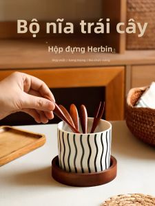 Dĩa Trái Cây Gỗ Cao Cấp cho Trẻ Em