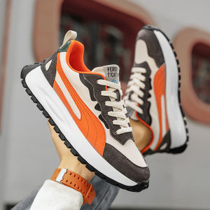 Putian Mens Shoes Summer New Style Sports Casual Dad Shoes Thick Bottom Anti-slip Trendy Shoes Shock Absorption Laced round Toe