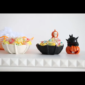 ```Bộ 2 Bát Đựng Kẹo Halloween Hình Bàn Tay Rồng Trang Trí Tiệc – Nhựa ABS An Toàn Trick or Treat