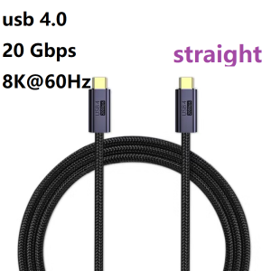 Cáp Sạc Nhanh PD 100W 5A USB4.0 Truyền Dữ Liệu Video 40Gbps/20Gbps USB C Sang Type C Thunderbolt 3 Cho Laptop Hỗ Trợ Độ Phân Giải 8K 60Hz