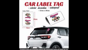 Car Label Tag Exterior Decoration Waterproof Cartoon Anime Characters Pokémon Marie Lotso Dorae Stitch