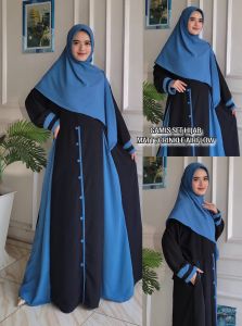 GAMIS SYARI CRINKLE AIRFLOW / GAMIS SYARI / GAMIS VARIASI KANCING / GAMIS DEWASA REMAJA / DRESS GAMIS WANITA PANJANG