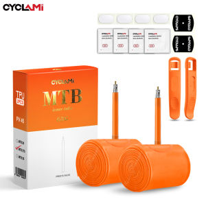 Ultralight Mountain Bike Inner Tube MTB 26 27.5 29 Inches Bicycle TPU Tire 45 65mm French Presta Valve Anti-Oxidation CYCLAMI