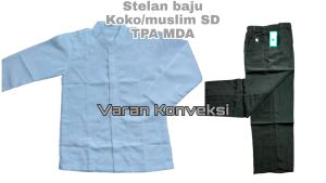 [termurah] stelan baju Koko muslim untuk anak SD TPA MDA Madrasah