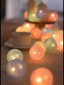 LED Cotton thread Decoration Bulb INS style Indoor decorations/Mentol Hiasan Benang Kapas LED Gaya INS Hiasan dalaman