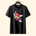 ATASAN KAOS MARIO FLY COWOK CEWEK UNISEX LENGAN PENDEK DEWASA ANAK BISA UNTUK BAJU KEMBARAN KELUARGA. 