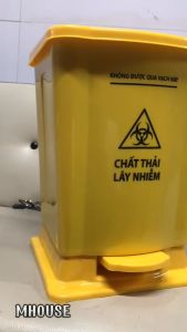 Thùng Rác Y Tế Thùng Rác Đạp Chân Nhựa Phân Loại Dung Tích 20L
