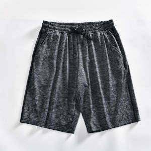 กางเกงขาสั้นทรงหลวมเอวยางยืดสำหรับผู้ชาย ทรงหลวม ระบายอากาศได้ดี แห้งเร็ว ทรงหลวม กางเกงขายาวทรงตรงสำหรับฤดูร้อน
