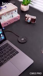 HOCO CW63 Pro Qi2.2 Magnetic Wireless Charger 25W Fast Charging Type-C Cable Dock 1.2M For iPhone17 15 13 Pro Max TWS Headsets Wireless Charging Pad