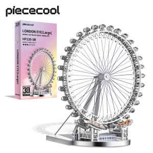 Piececool 3D Metal Puzzle- London Eye Wheel Model Building Blocks Sets Toy Gift For Teens Kids Home Decoration