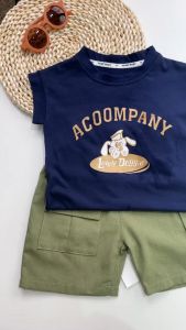 setelan kaos bayi laki laki 0-5 tahun tampan Tanpa lengan anak laki laki musim panas korea set pakaian bayi baru lahir imut fashion stelan baju anak perempuan kecil