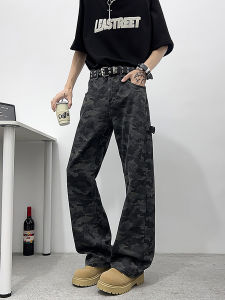 Quần Tây Công Sở Kẻ Sọc Phong Cách Mỹ Cổ Điển Dành Cho Nam Mùa Xuân Hè Quần Dài Ống Đứng Màu Trơn Quần Thường Ngày