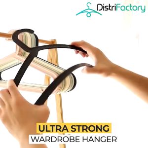 Premium Hanger No Trace Nordic Color Plastic Clothes Hanger Baju Style Adult Hanger Dewasa Penyangkut Baju