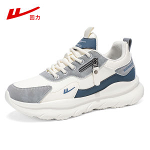Mens Casual Sports Shoes Waterproof Leather Upgraded Version Fall 2025 Shock Absorption Anti-Slip Thick Bottom Shoes