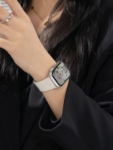 Modern Style Silicone Watch Band for Apple Watch iWatch S11 S10 S9 S8 S7 S6 Magnetic Absorption Personalized Womens Bracelet