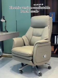Tozient Electric office chair comfortable leather home computer chair long sitting office back chair boss chair ergonomic