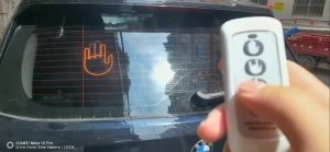 Car LED Illuminated Gesture Light Car Finger Light with Remote Road Rage Signs Gesture Light Hand Lamp