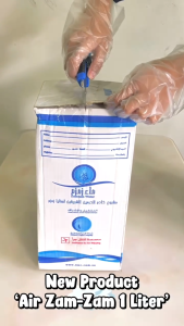 Air Zamzam 250 ml - Zamzam Asli 100% Arab Saudi Oleh-Oleh Haji dan Umroh Kurma Timur Tengah Premium Air Suci Air Alkali Asli Madinah