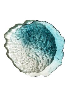 INS Style Asymmetrical Glacier Glass Fruit Dish Cake Dessert Plate Sauce Dishes Snack Snack Saucer Dim Sum Dish